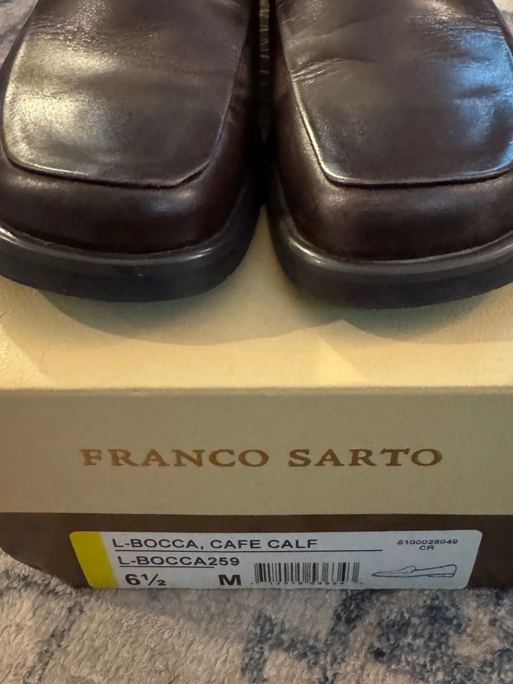 Franco Sarto L-Bocca Women's Brown Leather Slip-On Loafer - Picture 11 of 12